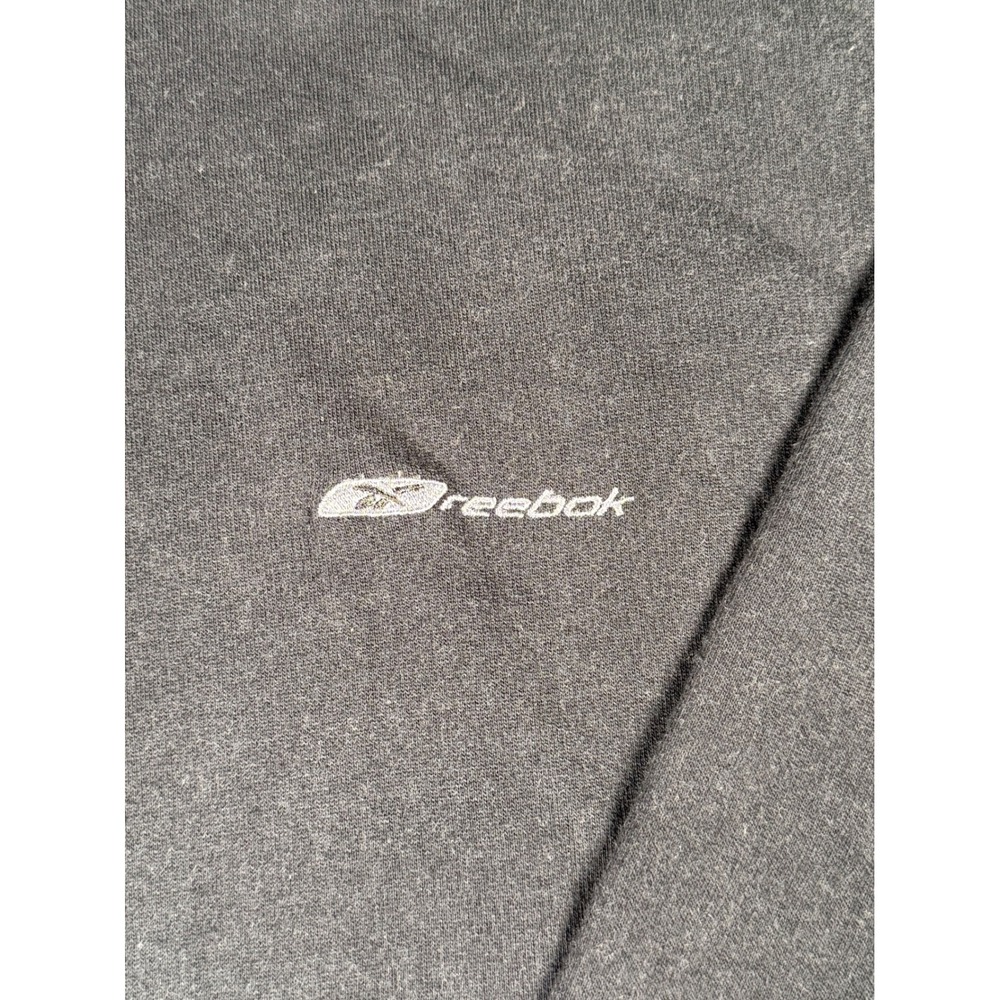 Vintage NWT Black Reebok Hoodie Pullover Sweatshirt Long Sleeve Size Large - Picture 3 of 9